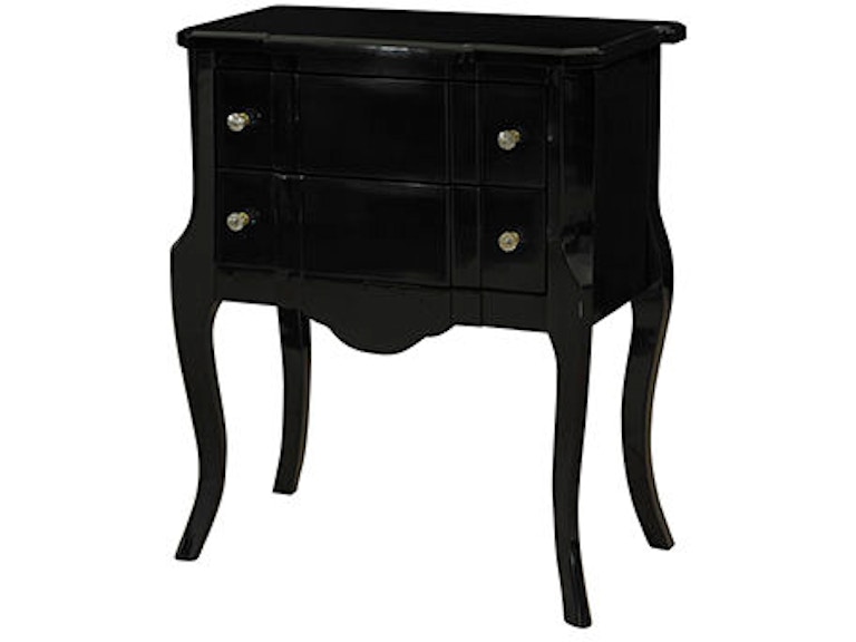 Powell Furniture Living Room Black High Gloss Console 119