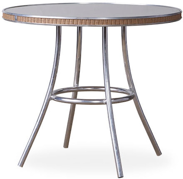 Lloyd Flanders All Seasons 33" Round Bistro Table with Reversible Glass 124032