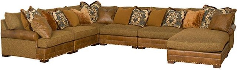 King Hickory Casbah Casbah Fabric/Leather Sectional 1100-SECT-LF