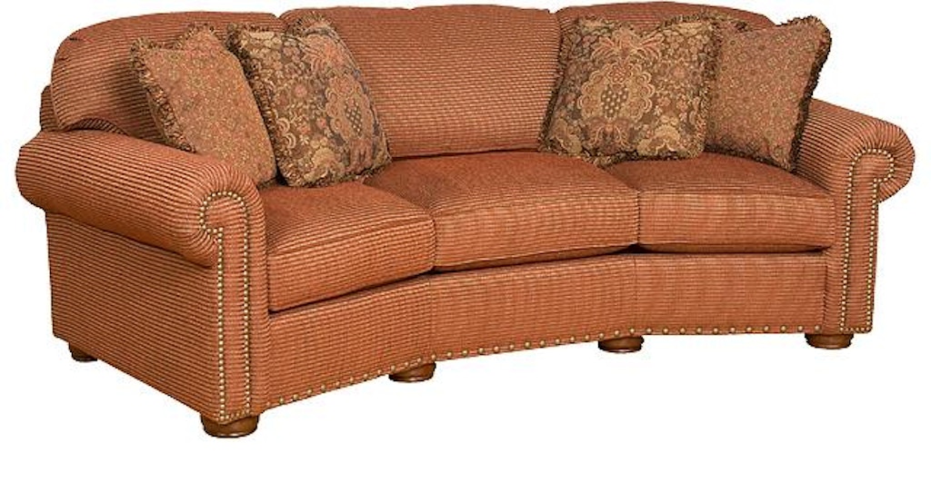 King Hickory Living Room Ricardo Fabric Conversation Sofa 9965