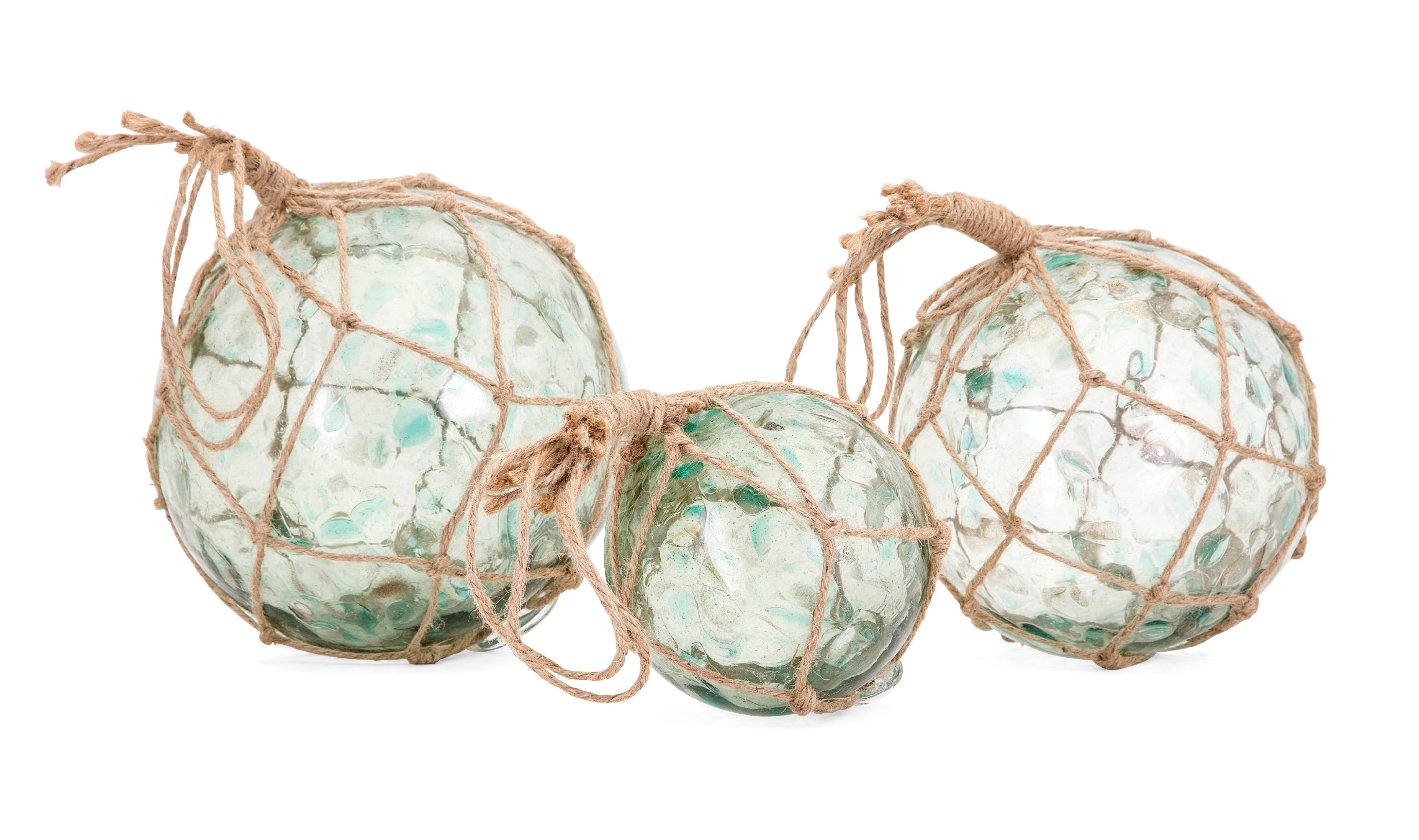 Imax Corporation Accessories Recycled Glass Floats Set Of 3