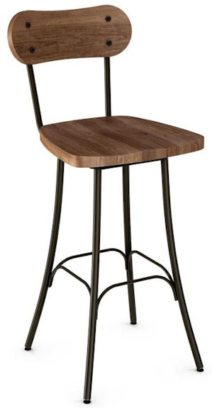 Amisco Bean Bar height swivel stool 41268-30