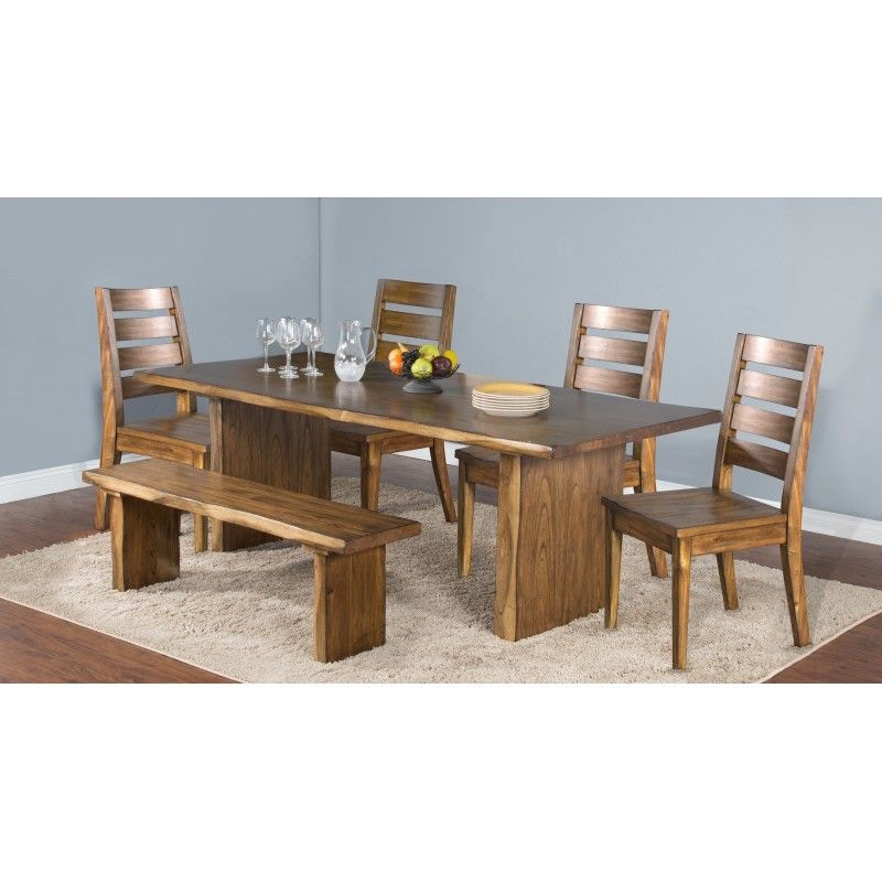 Sunny Designs Dining Room Carey Live Edge Table 1046NW Blockers Furniture Ocala, FL