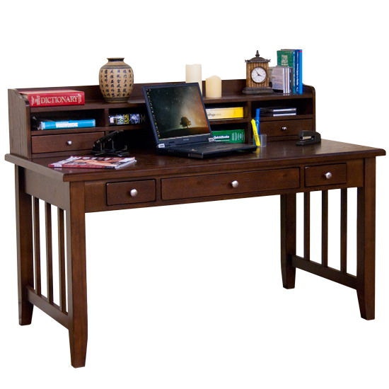 Sunny Designs Home Office Cappuccino Laptop/Writing Desk 2871CA Evans