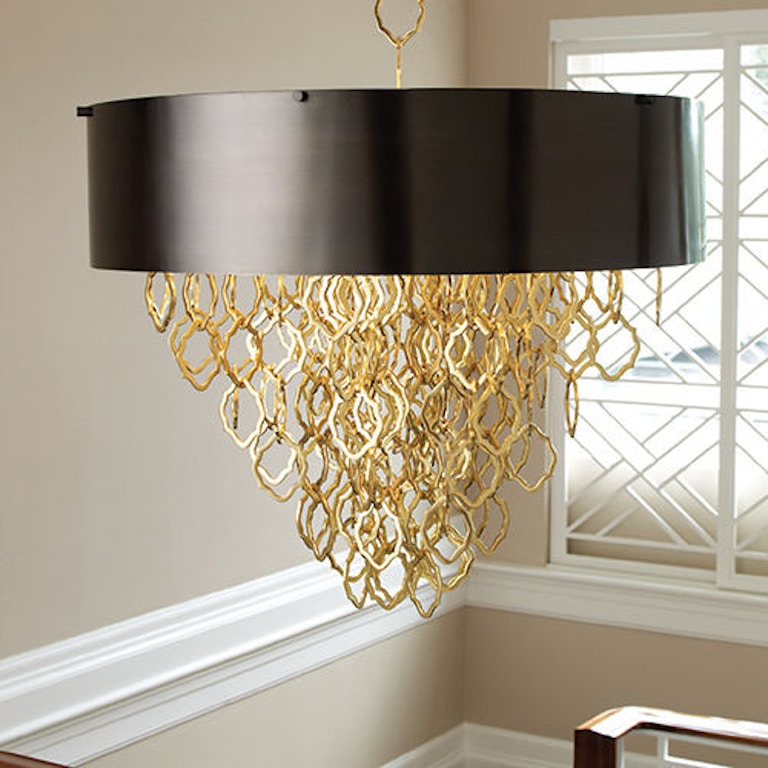 Global Views Chain Pendant In Dining Room