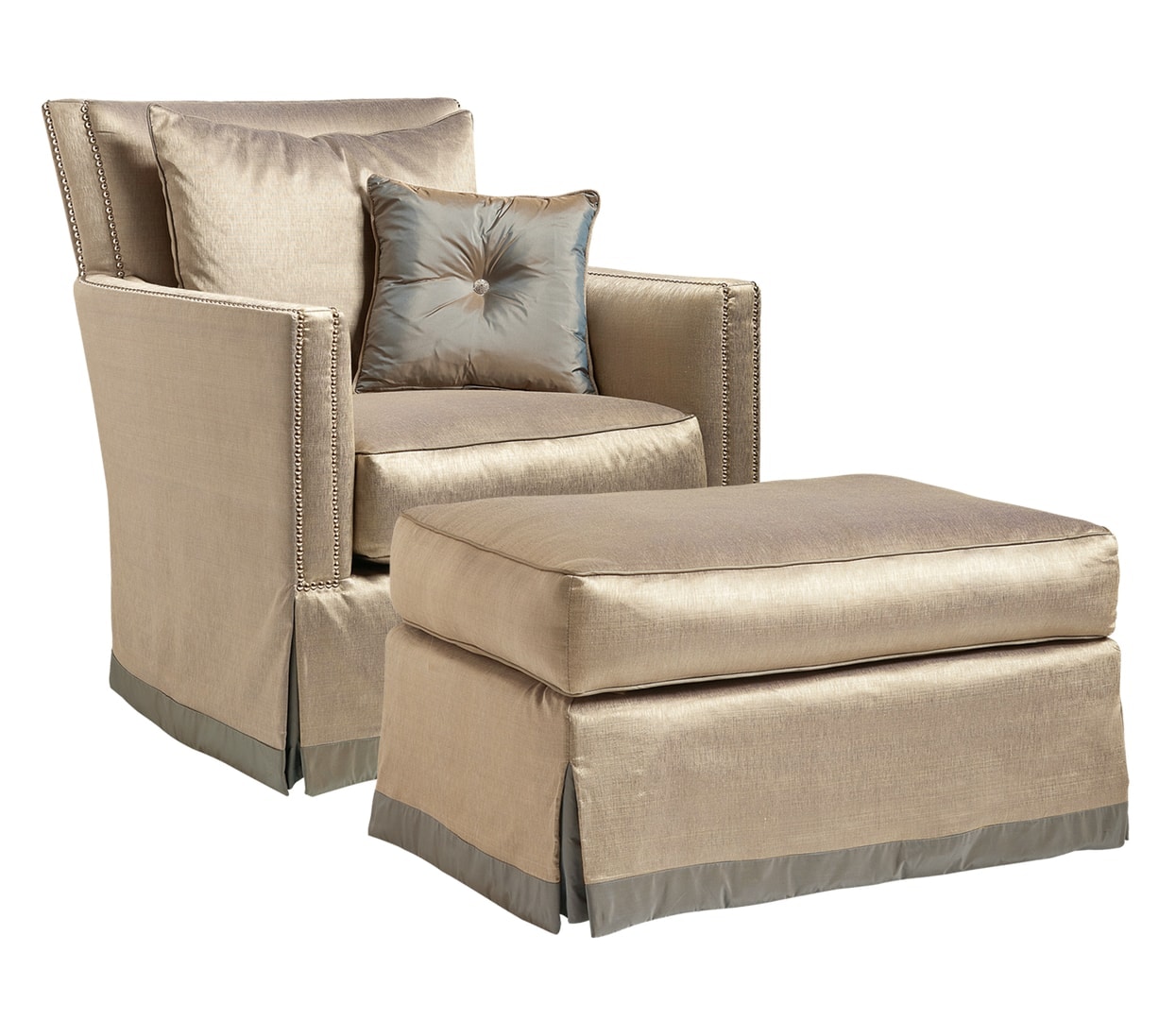 Marge Carson Living Room Alexander Chair AN41 Elite Interiors