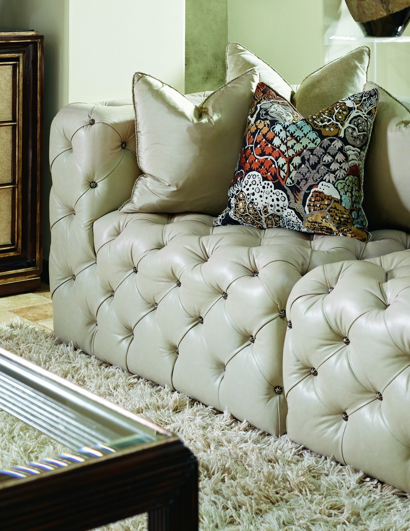 Marge Carson Living Room Manhattan Sectional MANSEC Elite Interiors