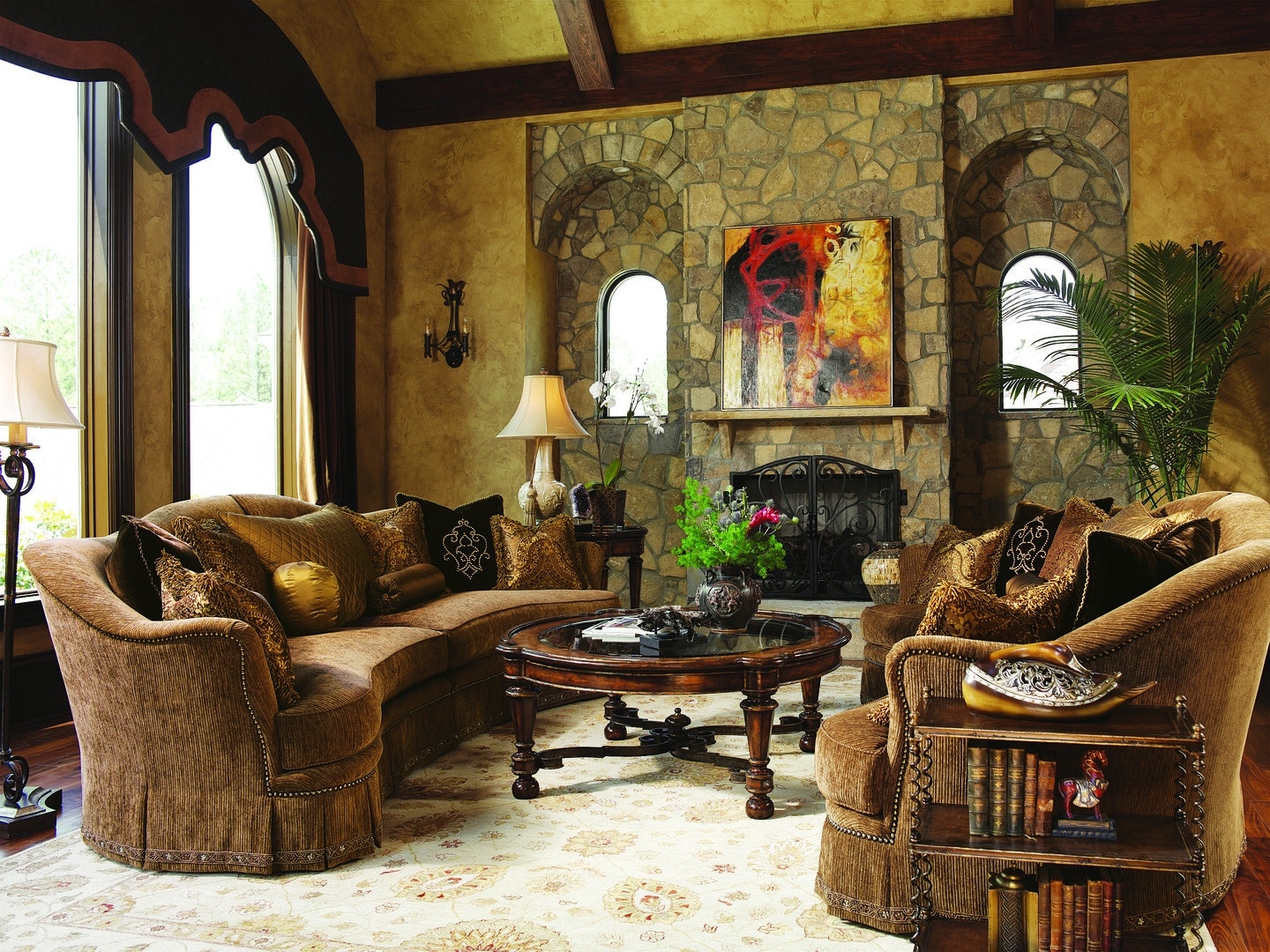 Marge Carson Living Room Maritza 2piece Sofa MTZ43 Hickory Furniture