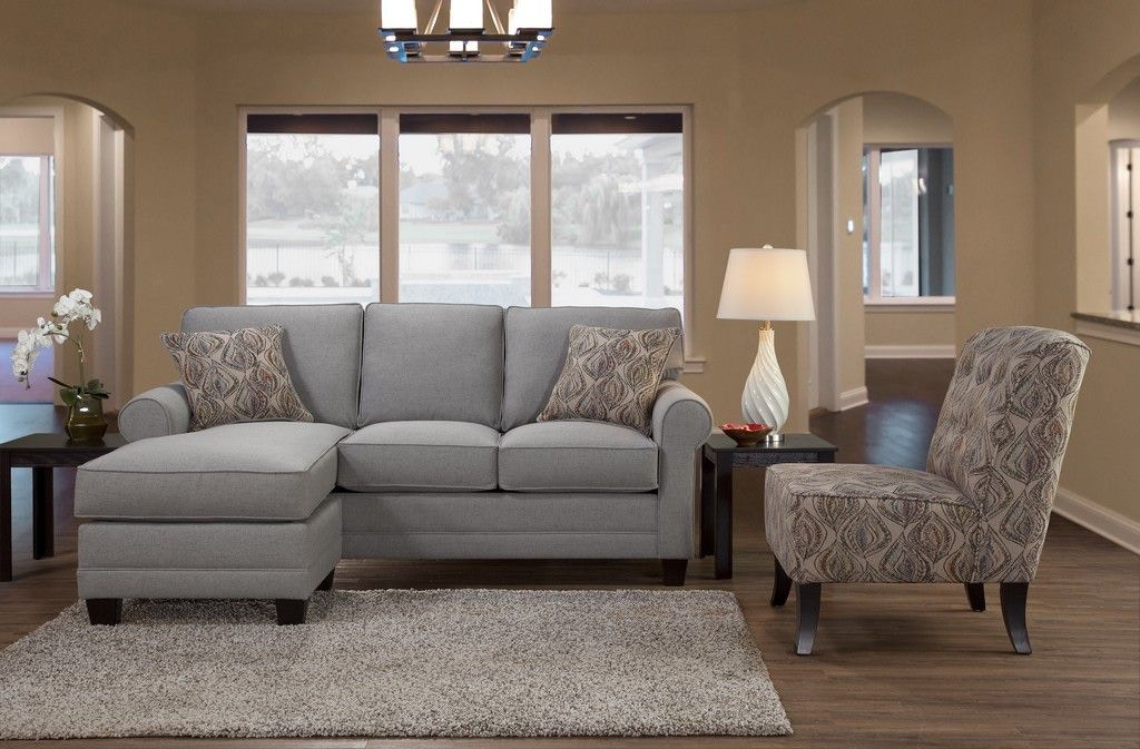 Hughes Furniture Living Room Sofa Chaise 3730SCH Carol House