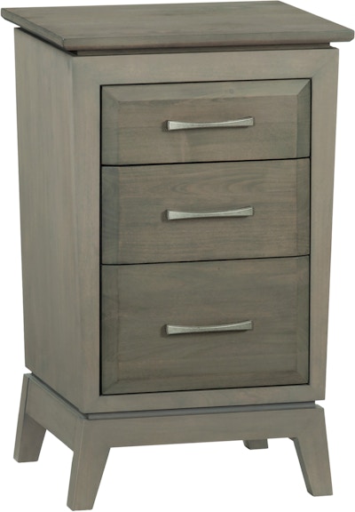 Whittier Wood Products Ellison AST Small 3–Drawer Ellison Nightstand 2115AST
