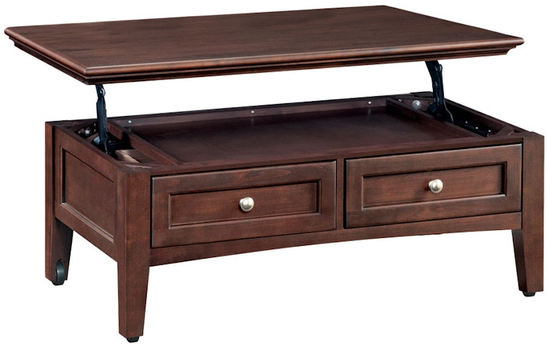 Whittier Wood Products McKenzie Collection CAF McKenzie Lift-Top Coffee Table 3505CAF