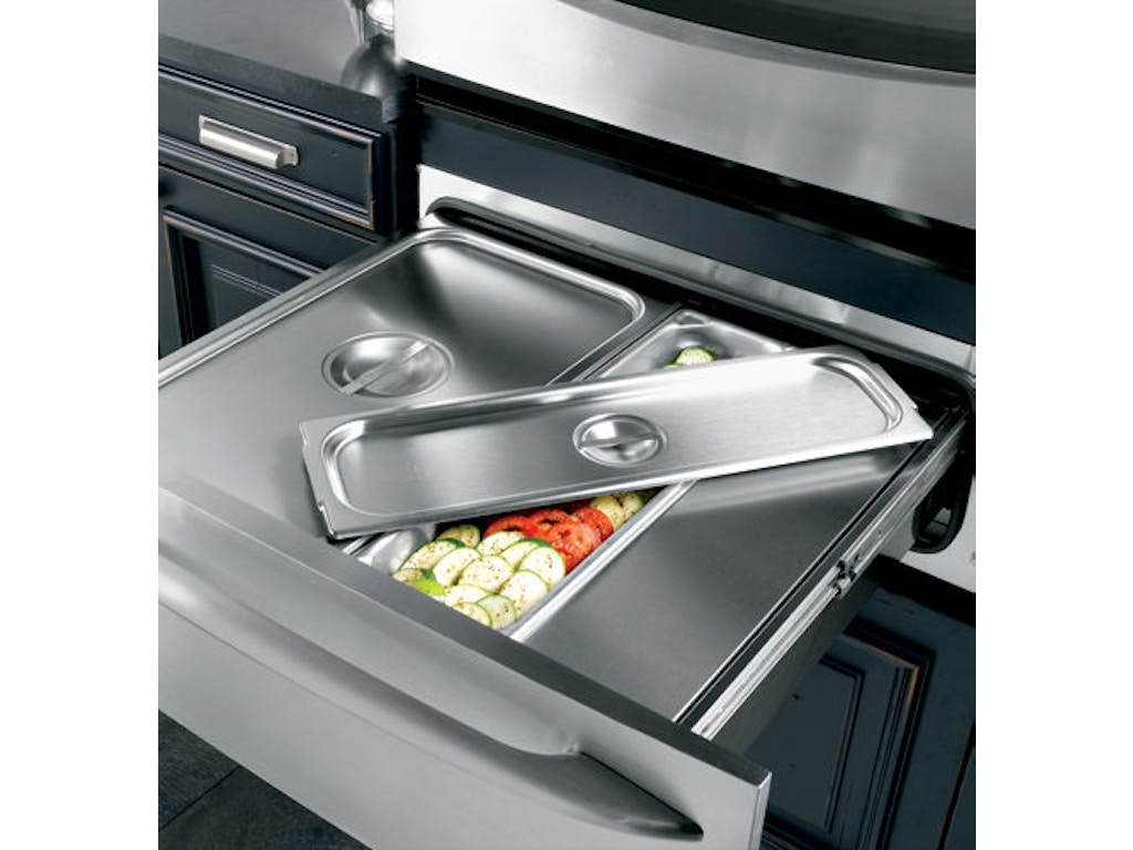 General Electric Kitchen Warming Drawer 2 Pan Set with Lids JXPN2