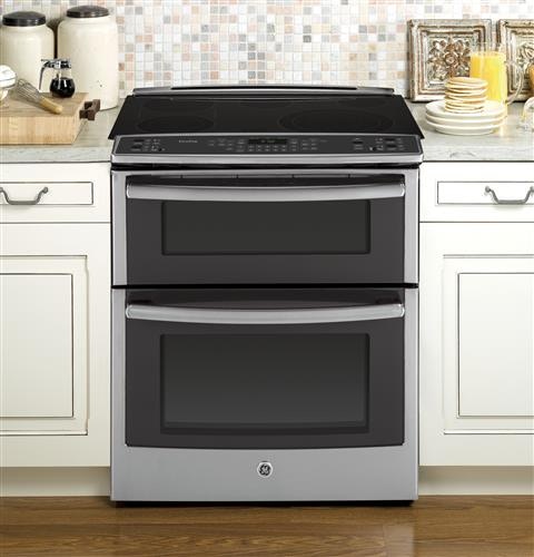GE Profile Kitchen 30" Slide In Electric Range Double Oven PS950SFSS