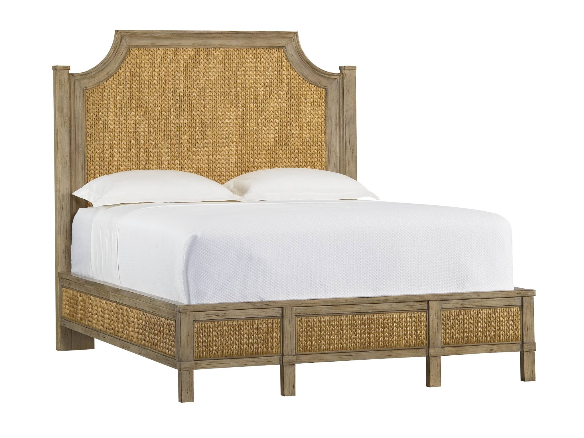 Coastal Living Bedroom Water Meadow Woven BedQueen 0627341 Bacons Furniture Port