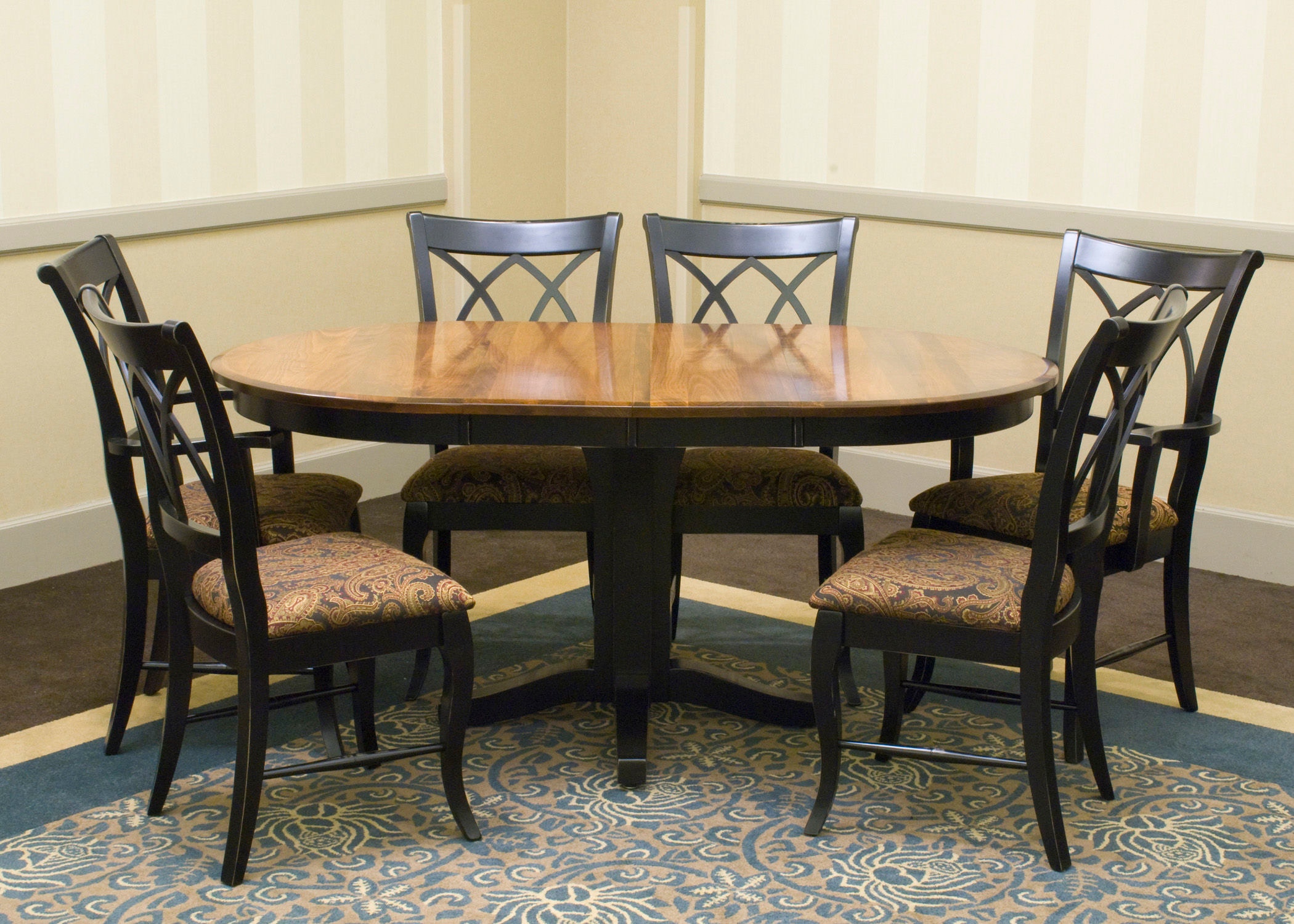 Palettes by Winesburg Dining Room Oval Table Top 3648B1 Schmitt