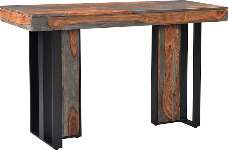 Coast2Coast Home Sierra Fallon Wood and Iron Console Table with Routed Edge And Dovetail Top 37116