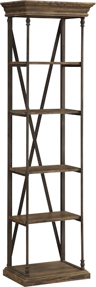 Coast2Coast Home Corbin Collection Larken Rustic Industrial Style Etagere Bookshelf with 4 Shelves - Natural Brown 61626
