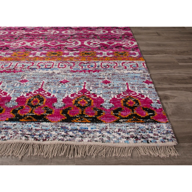 Jaipur Rugs Floor Coverings Jaipur HandKnotted Moroccan Pattern Pink/Blue Viscose (6.2x9.6