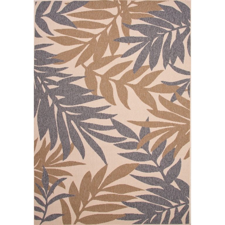 Jaipur Rugs Floor Coverings Jaipur IndoorOutdoor Floral Pattern Gray/Taupe & Tan Polypropylene