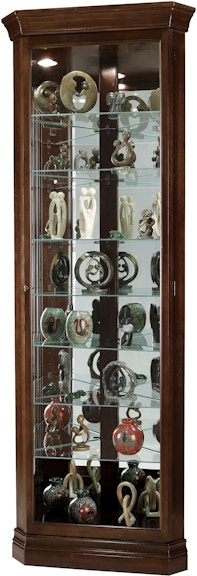 Howard Miller Curio Cabinet Drake Corner Curio Cabinet 680483