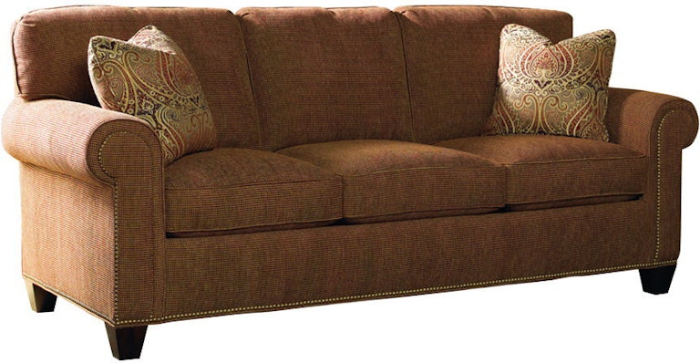 Sherrill Furniture Living Room Three Cushion Sofa W/ Nail Trim 3131-3 - Louis Shanks - Austin ...