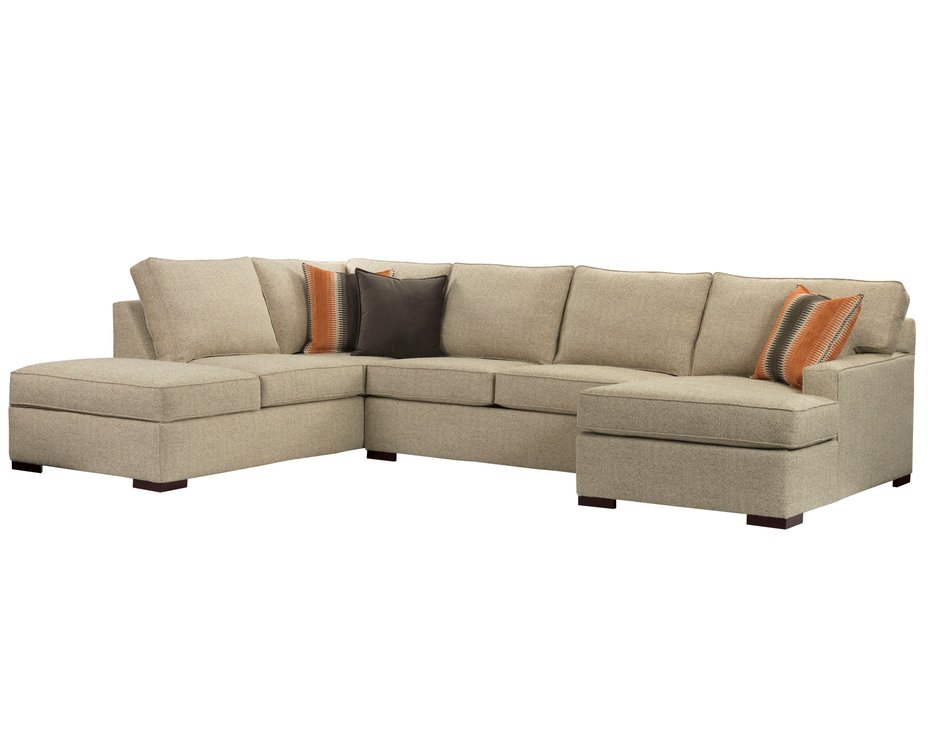 Broyhill Living Room 6636Sectional Hamilton Sofa & Leather Gallery