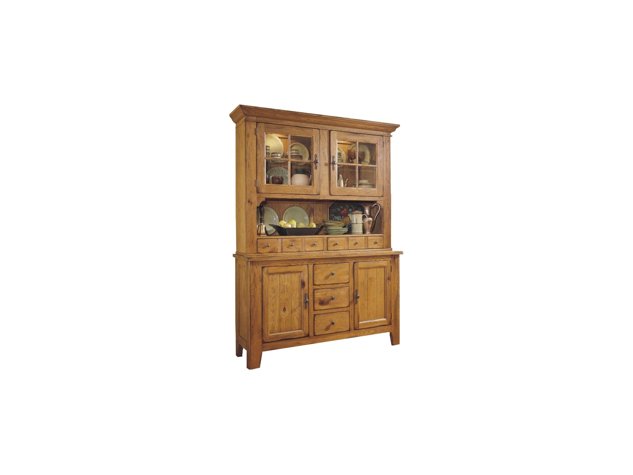 Broyhill Dining Room Attic Heirlooms China Door Hutch, Rustic Oak 5399-66 - Great Deals on