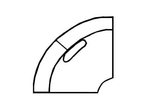 Rowe Living Room Brentwood Armless Sleeper Sectional 9259F-LAB