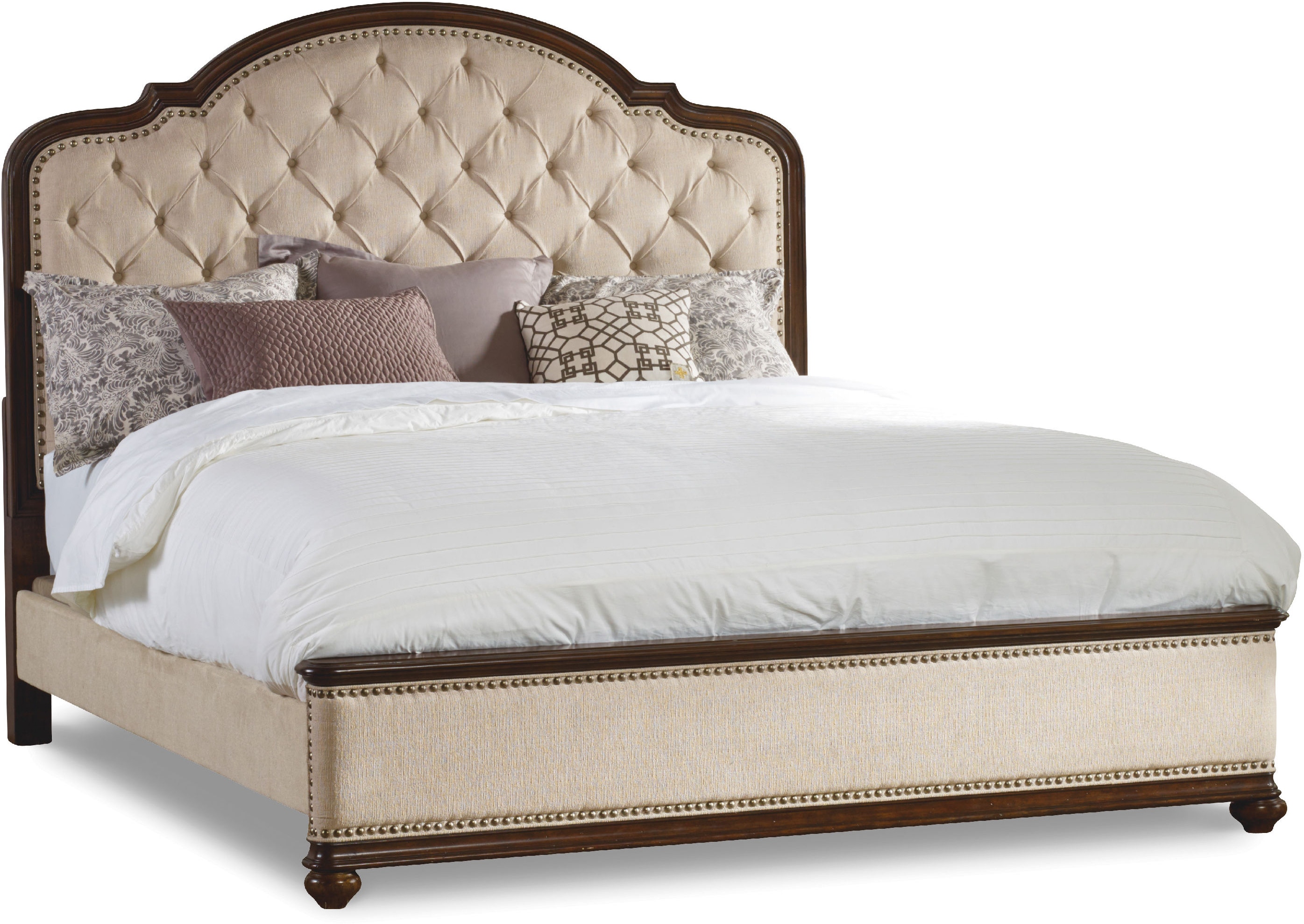 hooker bedroom furniture affinity california king upholstered bed