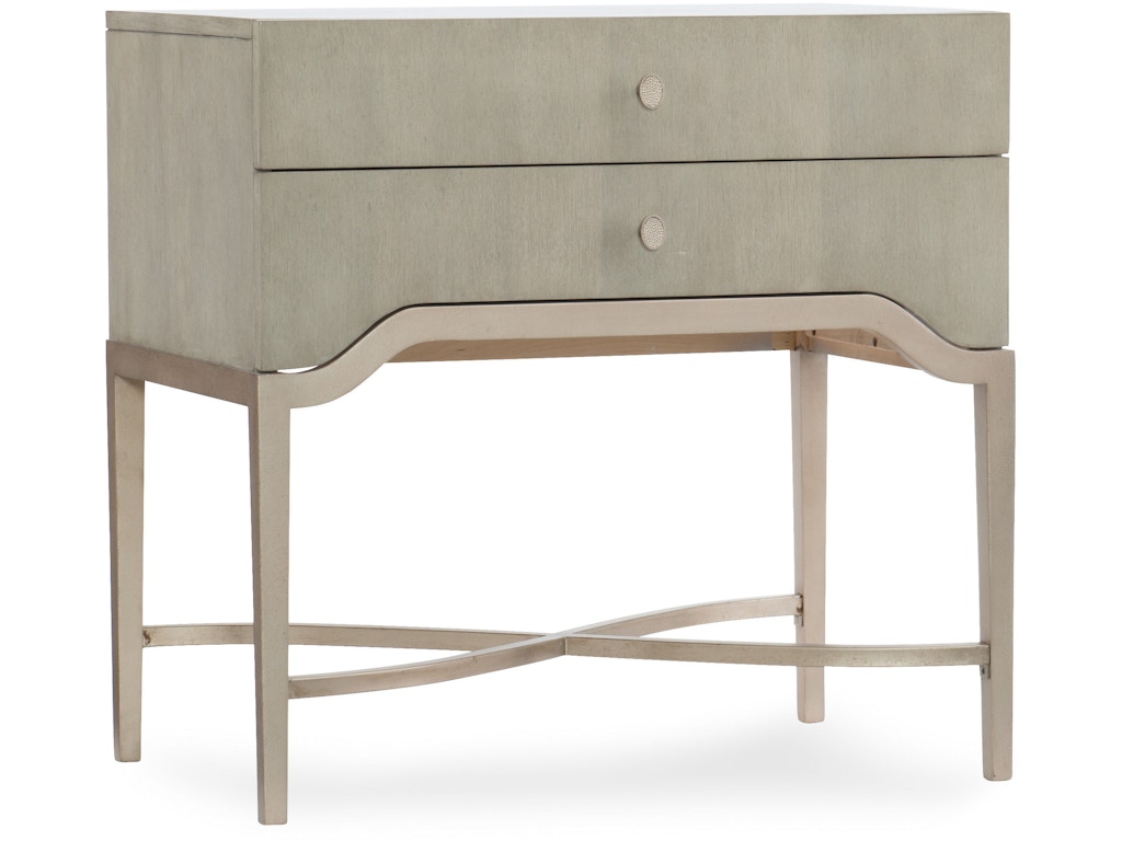Hooker Furniture Bedroom Elixir Two-Drawer Nightstand 5990-90016-LTWD - Matter Brothers elixir 2 drawer nightstand
