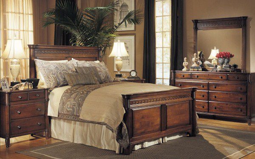 Durham Furniture Bedroom Queen Sleigh Bed 501 128 Hickory Furniture
