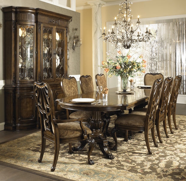 Fine Furniture Design Dining Room Pedestal Dining Table Top 1150819
