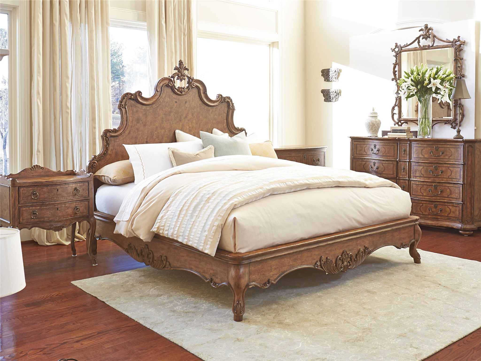 Fine Furniture Design Bedroom Tyrolean Panel Queen Bed 1450251/252/253