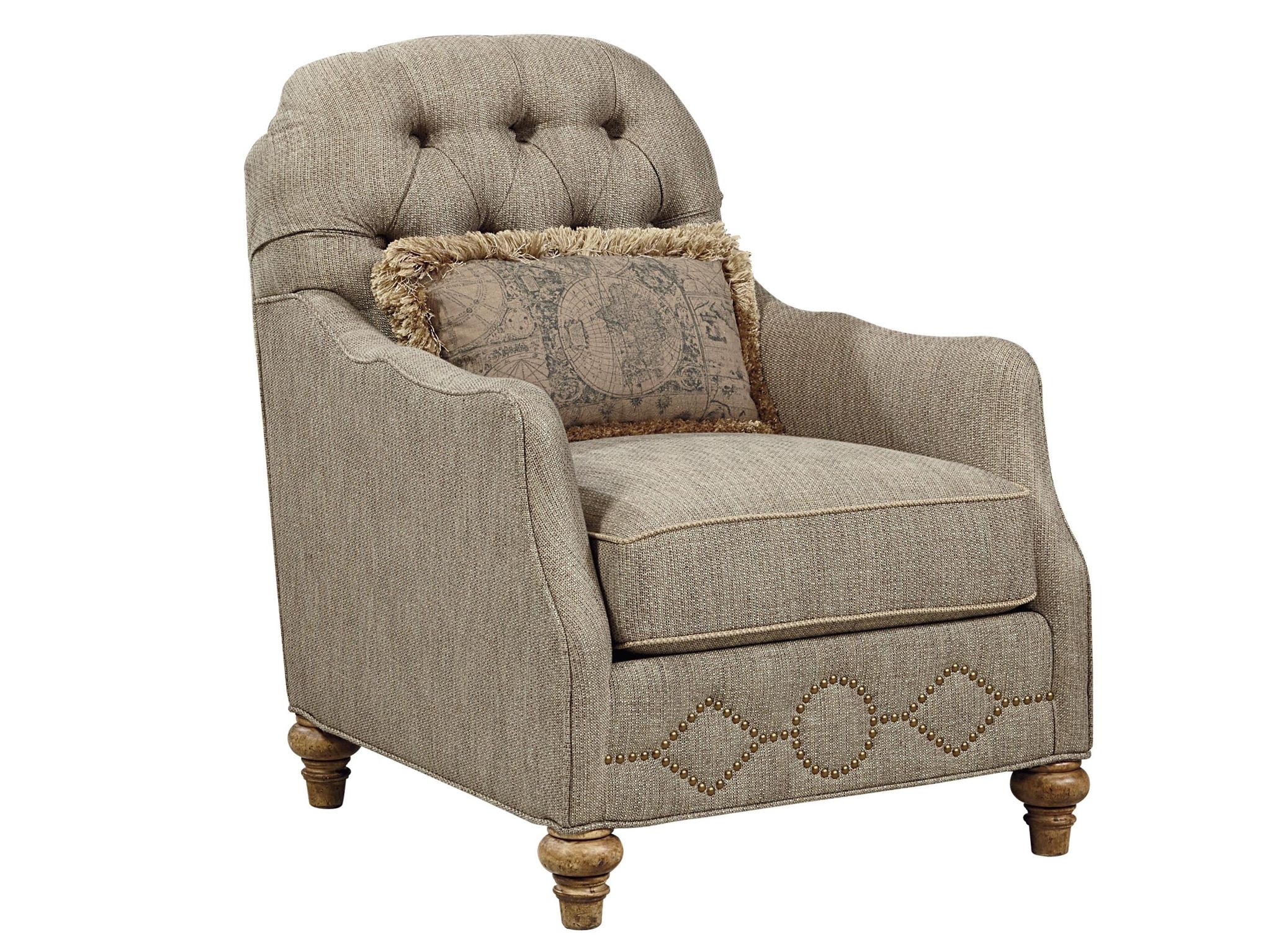 Fine Furniture Design Living Room Vestibule Tufted Occasional Chair