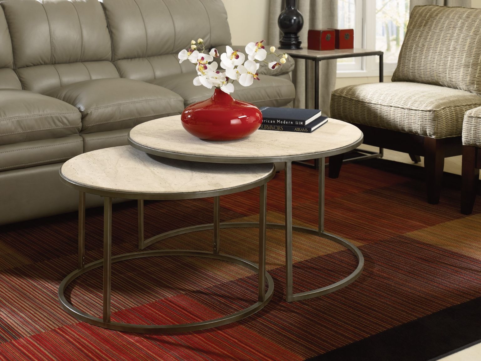 Hammary Living Room Round Cocktail Table 190911 Greenbaum Home