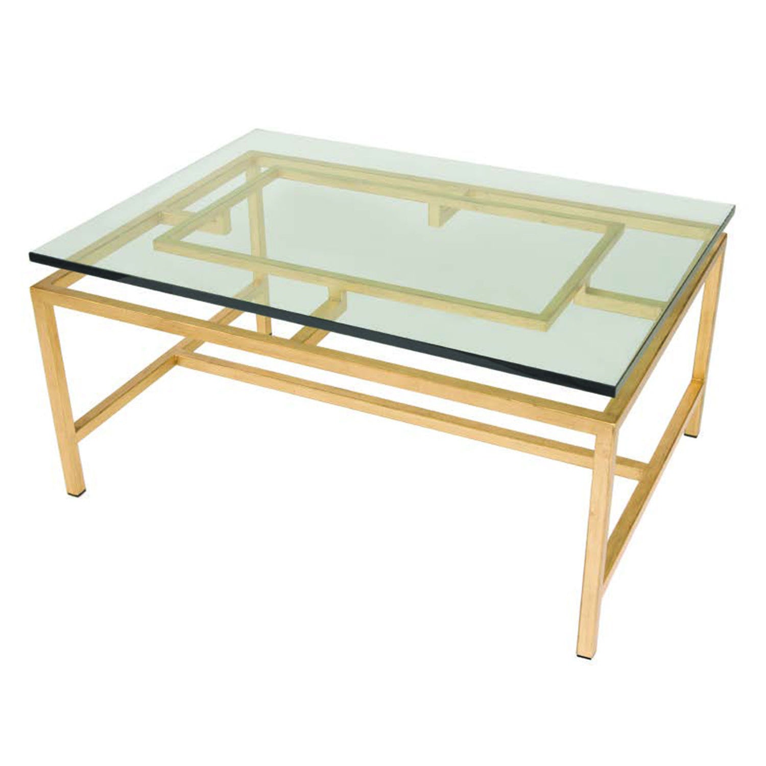 Lee Jofa Napa Rectangular Glass Top Cocktail Table Napa/G40RE Lee