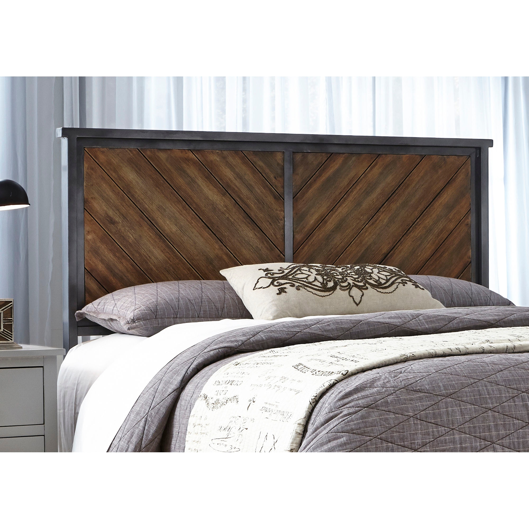 Fashion Bed Group Bedroom Braden Metal Headboard Panel With