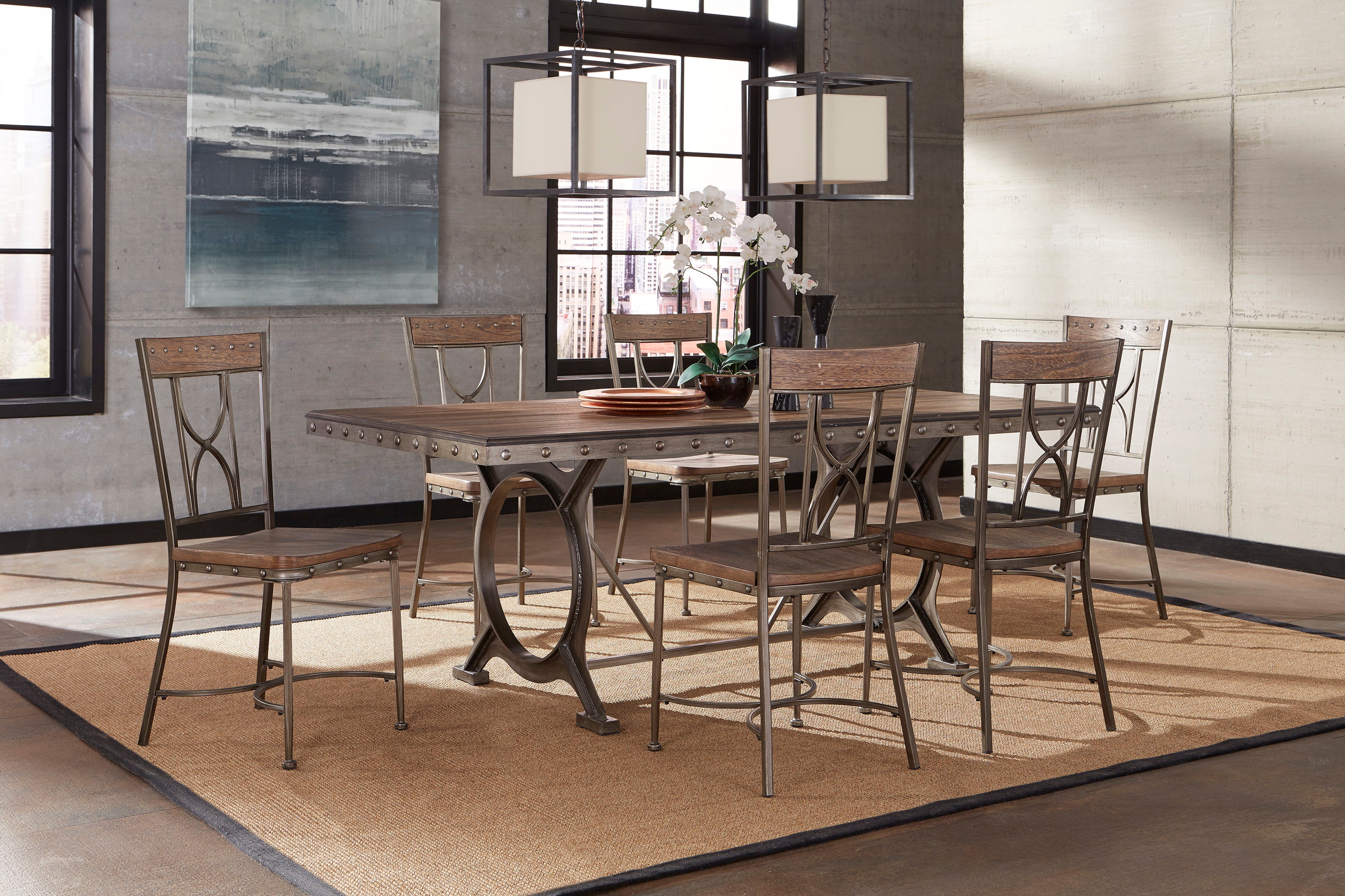 Hillsdale Furniture Dining Room Paddock 5Piece Rectangle Dining Set