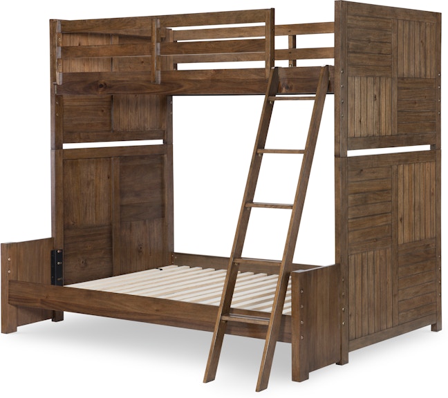 Legacy Classic Kids Summer Camp Brown Summer Camp Brown Full Size 4/6 Bottom Bunk Ext Brown Finish 0832-8140