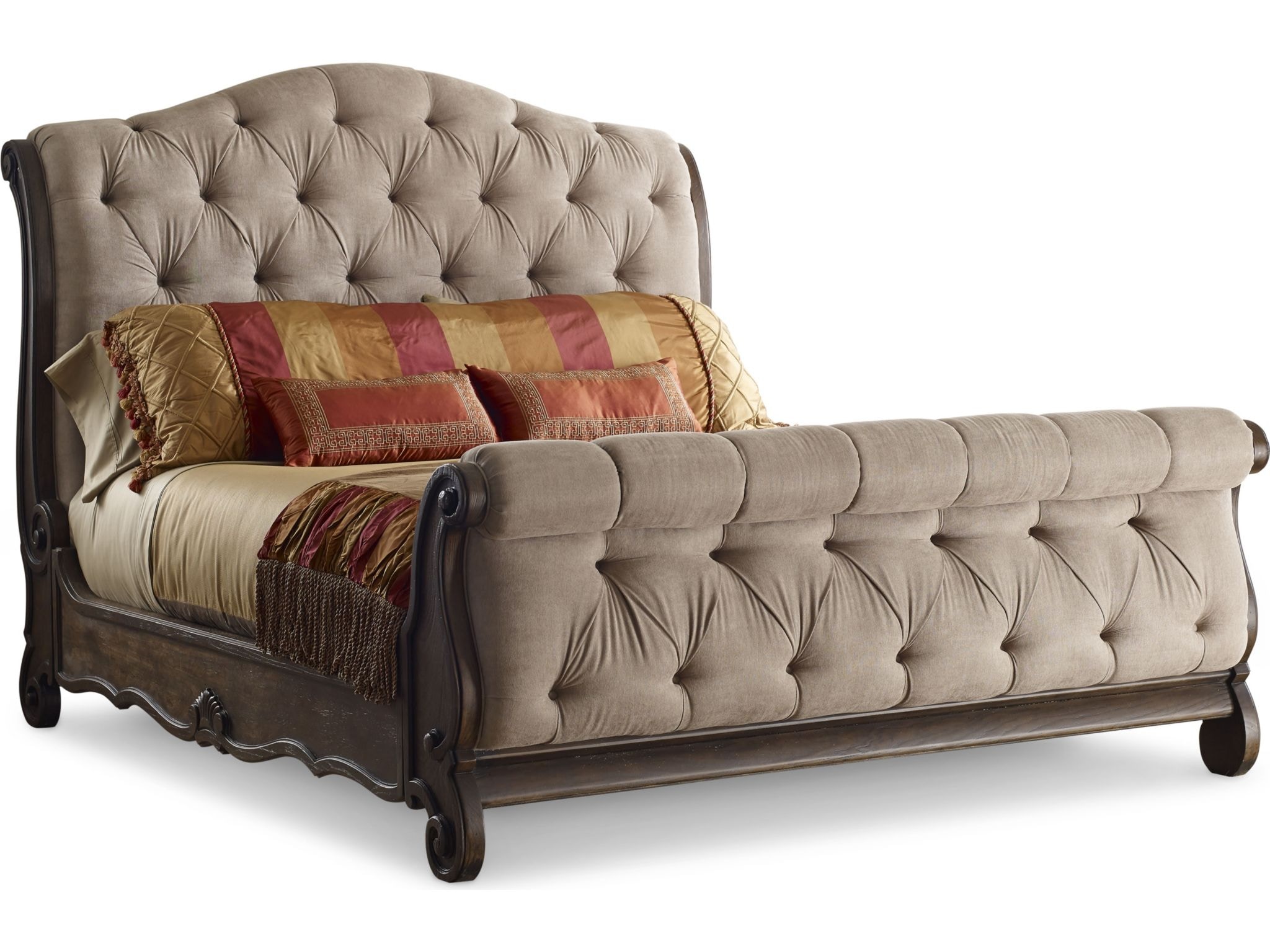 Thomasville Bedroom Upholstered Sleigh Bed (Queen) 84811595 Hickory