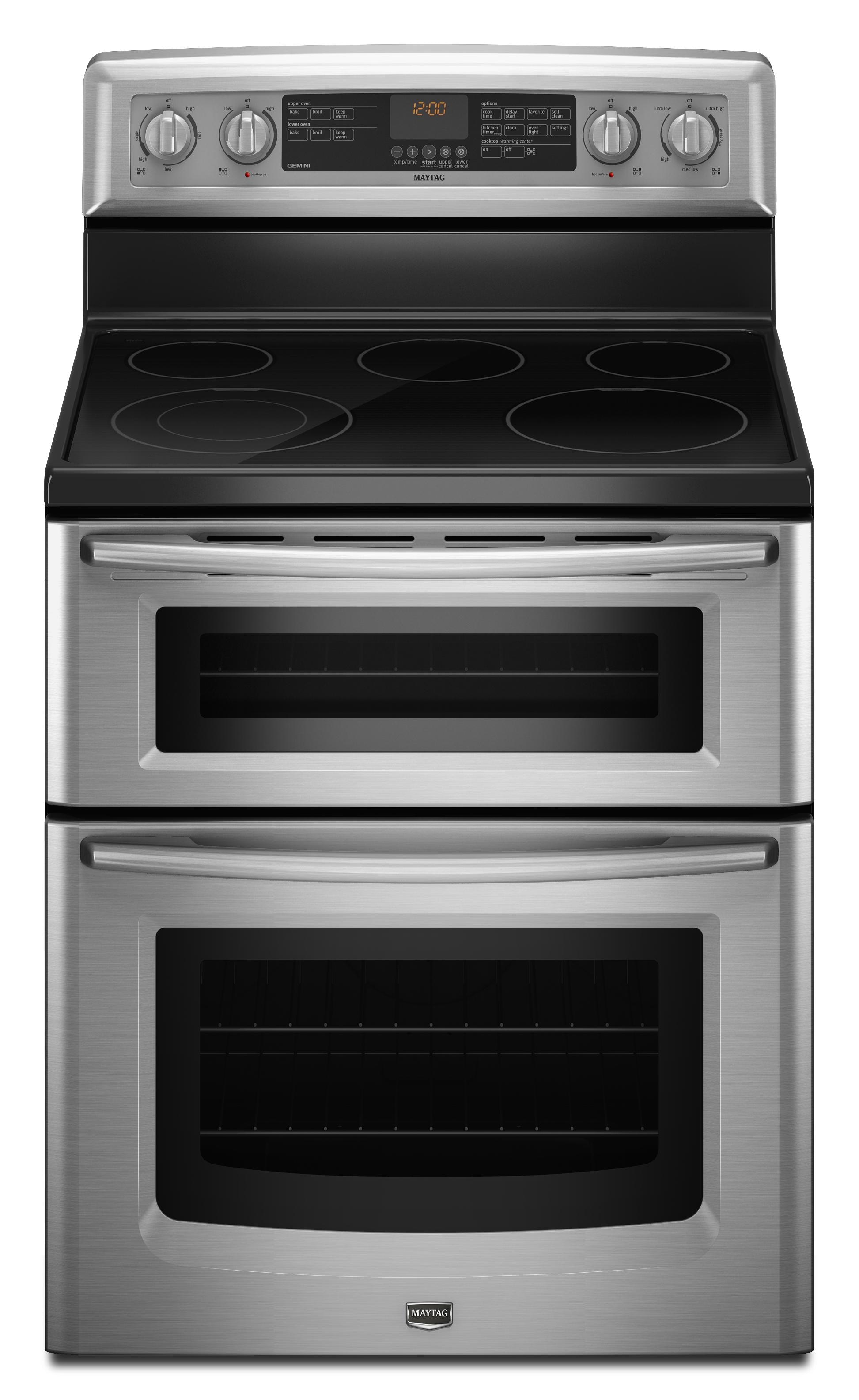 Maytag Kitchen Gemini Electric Double Oven Range MET8665XS Arthur F