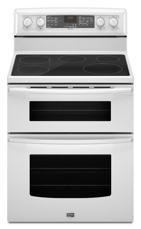 Maytag Kitchen Gemini Electric Double Oven Range MET8775XW Arthur F