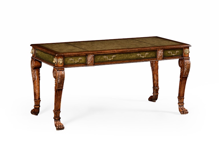 Jonathan Charles Home Office Country Style Walnut Extending Desk (Large