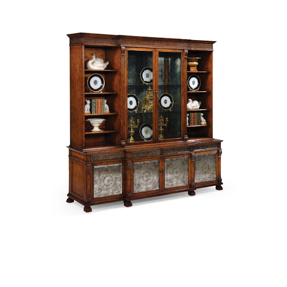 Jonathan Charles Home Office Country Style Walnut Extending Desk (Large