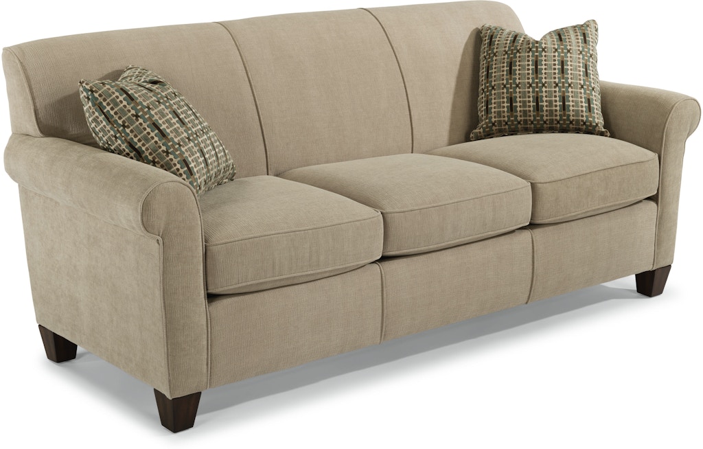 flexsteel living room red sofa