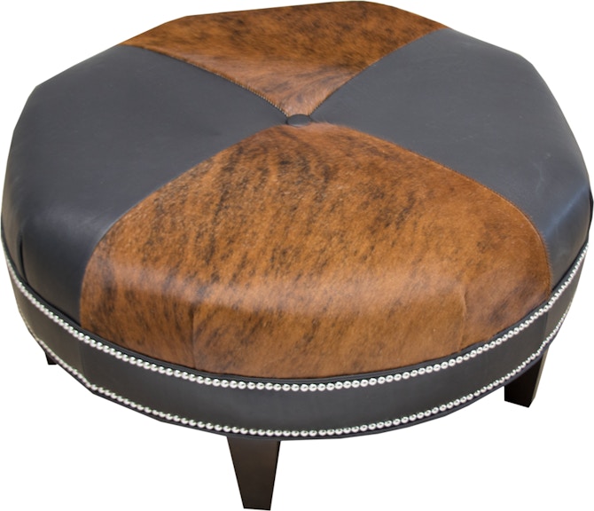 Bradington Young Ottomans Well-Rounded Round Ottoman 804-RD