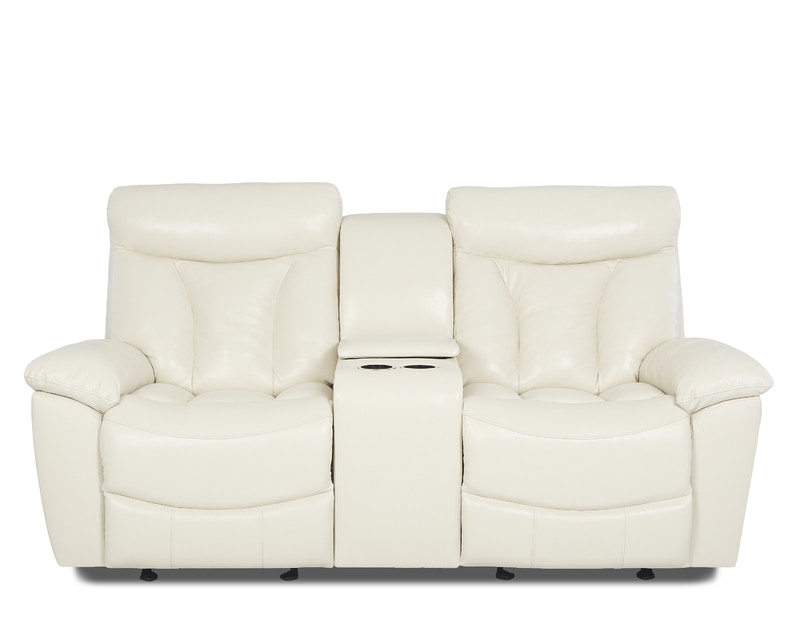 Klaussner Living Room Deluxe Console Reclining Loveseat 526775 Kittle