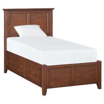Whittier Wood Bedroom McKenzie Twin Storage Bed 1300GAC Tin Roof