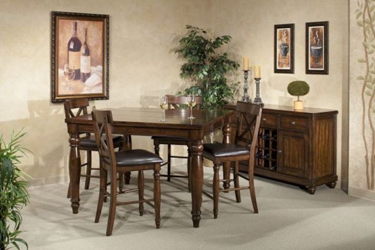 Craft Design Dining Room Kingston Dining Table with 4 Chairs, Bench