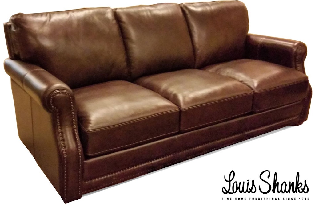 flexsteel chandler leather sofa